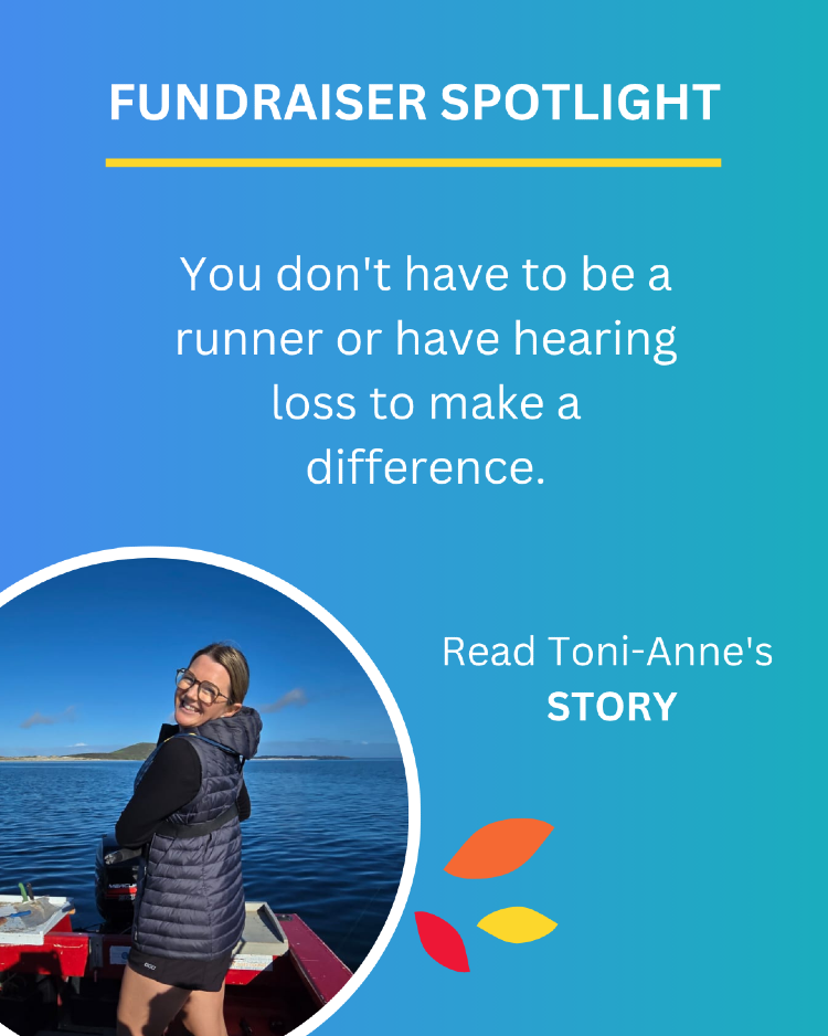 Photo of Toni-Anne out fishing on a boat and looking at the camera